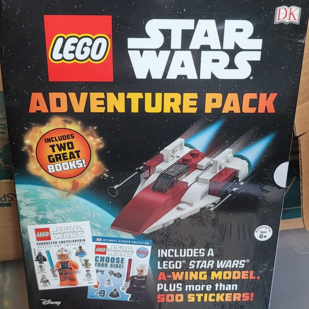 NIB Lego Star Wars Adventure Pack A-Wing Model 2 Books Toy Kids